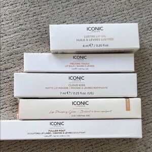 ICONIC London brand new in box lip bundle of 5 products !
